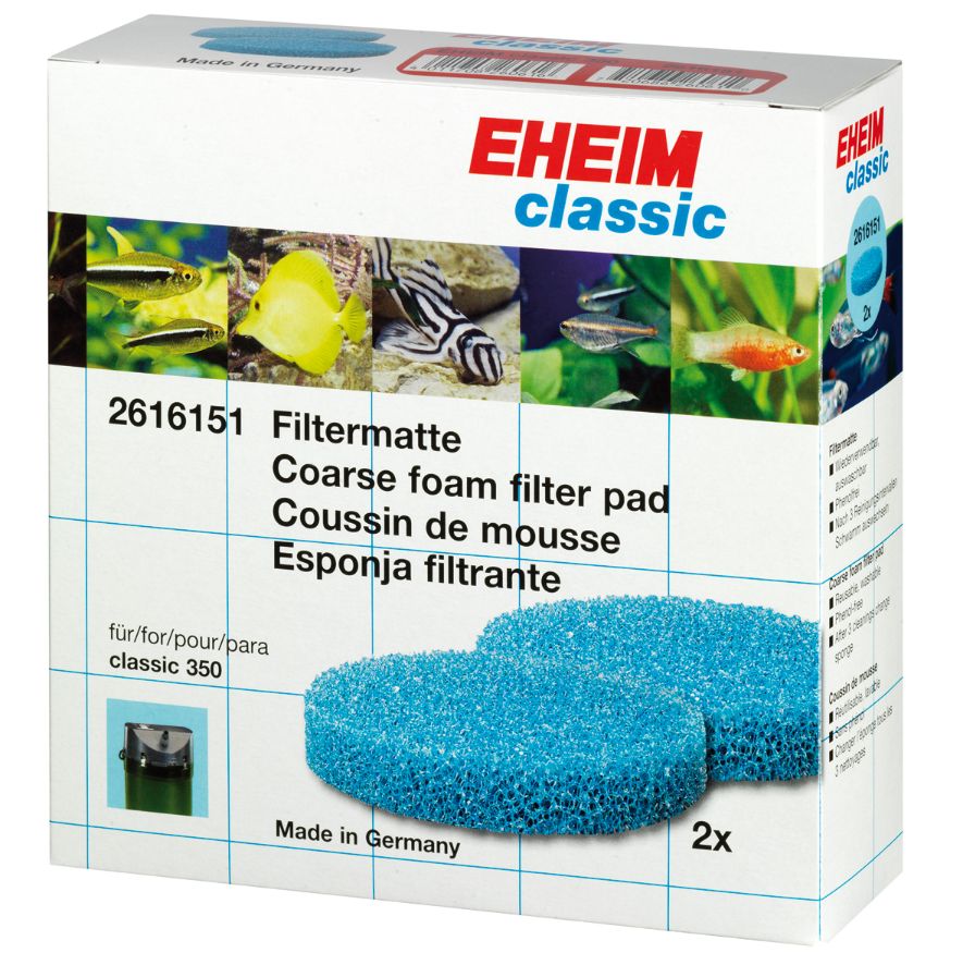EHEIM esponja filtrante azul (2 uds.) para classic 350 (2215)