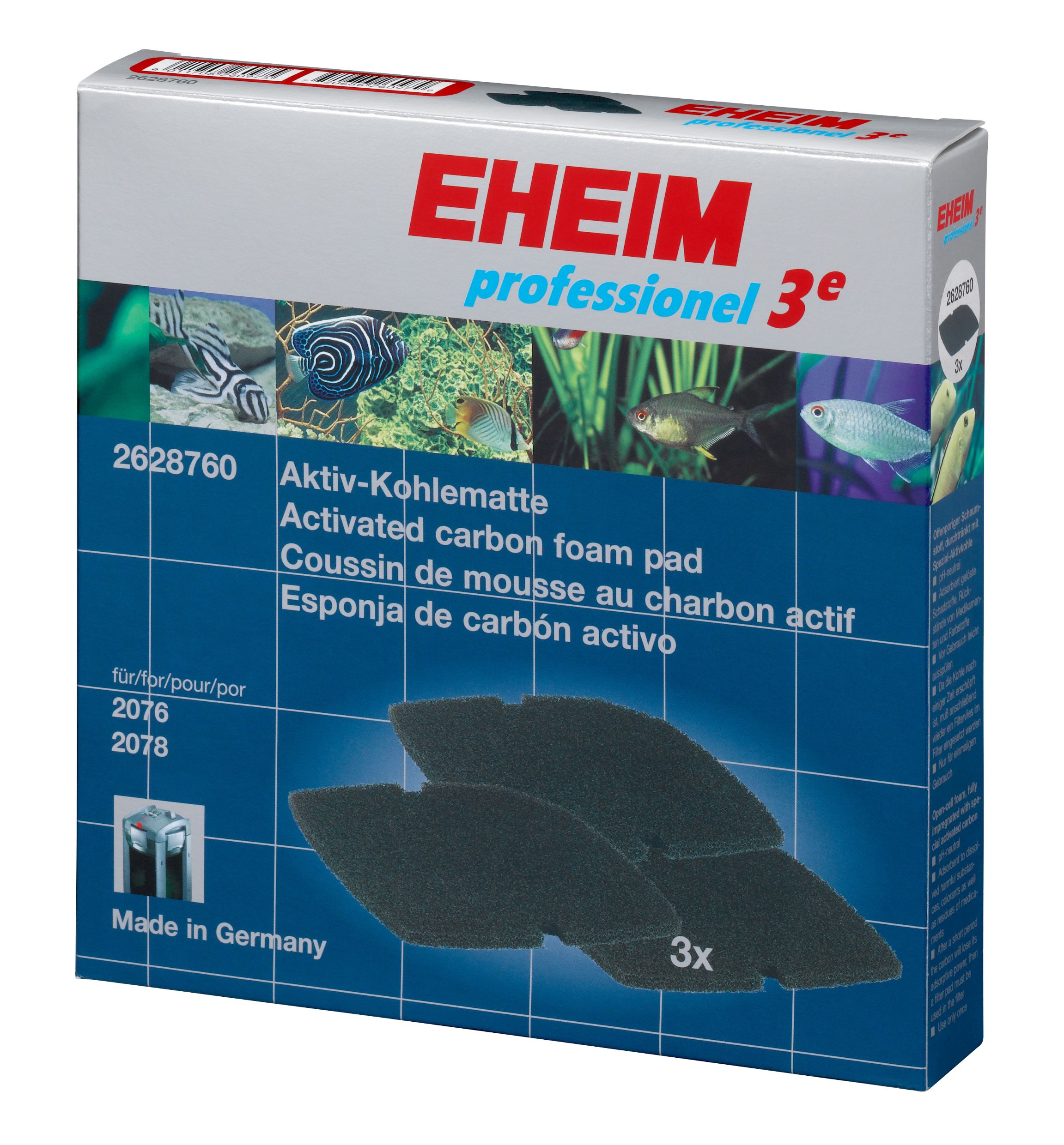 EHEIM esponja de carbón (3u) para prof.5e 450/700/600T