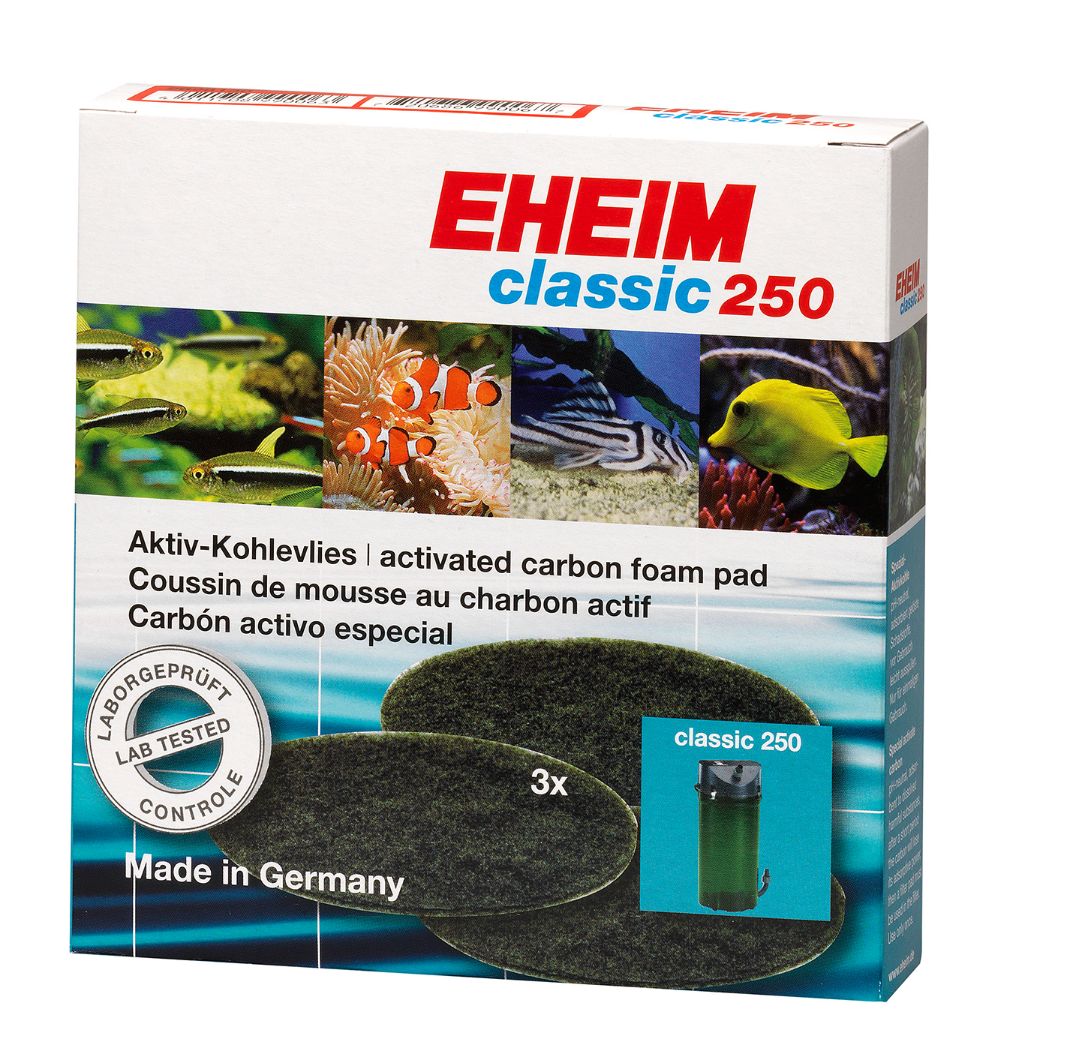 EHEIM almohadilla de carbón (3u) para classic 250