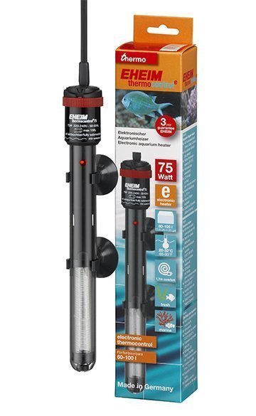 EHEIM thermocontrol e75 - termocalentador electrónico regulable para acuarios de hasta 100l